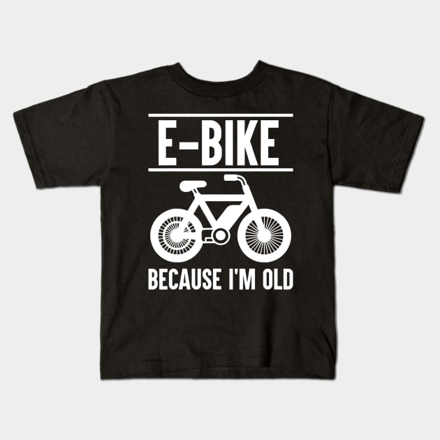 E-Bike Electric Bicycle Pedelec Gift Kids T-Shirt by jordanfaulkner02